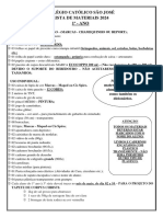 Lista de Materias - 1º A 5º 2024