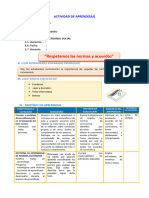 D3 A3 SESION PS. "Respetamos Las Normas y Acuerdo