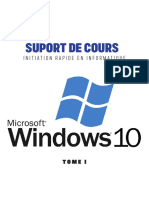 Support de Cours Initiation Windows 10