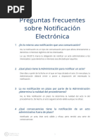 Sac15 Preguntas Frecuentes Notificación Electrónica