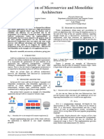 The Comparison of Microservice and Monolithic Architecture