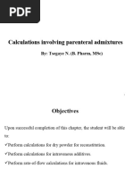 8.parenteral Admixtures Calculation