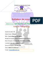 Syllabus - Licence 1 - Initiation À La Démographie