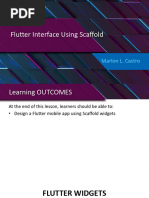 Flutter User Interface Using Scaffolds