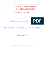 s.4 Statistics Lesson Notes