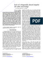 Reliability Analysis of A Diagonally Placed Singular Rib Cable Arch Bridge - Baskar Singh G