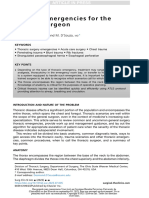 Thoracic Emergencies For The General Surgeon