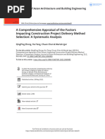 A Comprehensive Appraisal of The Factors Impacting Construction Project Delivery Method Selection A Systematic Analysis