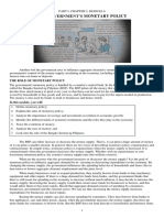 RT I, Chap 2, Mod 6 - The Government's Monetary Policy