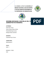 Grupo 5 - Informe Sobre Las Escuelas Del Pensamiento Administrativo Moderno