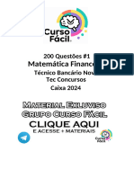 200 Questões #1 - Matemática Financeira - Técnico Bancário - Caixa