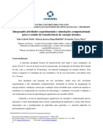 Integrando Atividades Experimentais e Simulacoes Computacionais para o Estudo de Transferencia de Energia Termica