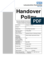 Handover Policy