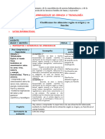 Iv Ses Cyt Jue 11 Clasificación de Alimentos