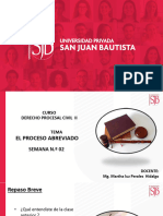 Semana 02 - Derecho Procesal Civil II.