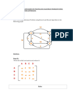 Practice Problem Based On Travelling Salesman Problem Using Branch and Bound Approach