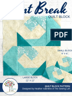 17 Point Break Waves Quilt Block