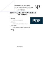 Técnicas de Psicología Positiva Aplicadas en La Salud