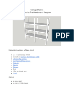 Storage Shelves Plan