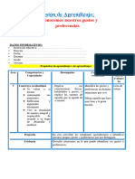 2° Sesión Día 2 Tut Reconocemos Nuestros Gustos y Preferencias