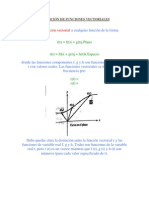 Definición de Funciones Vectoriales