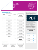 Ap Biology 2020 Practice Exam 1 Scoring Worksheet