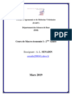 Cours Macro Econom I e