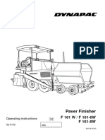 Paver Finisher: F 161 W / F 161-6W F 161-8W