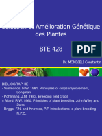 Cours Selection Et Amelioration Genetique 2023-2024 BTE 428 Revu