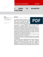 Antecedentes Sobre La Acusación Constitucional en Chile (BCN - CL, Abr2020)