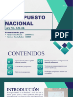 Presupuesto Nacional Exposicion