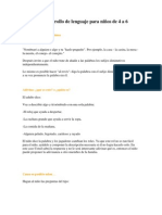 Juegos de Desarrollo de Lenguaje para Niños de 4 A 6 Años