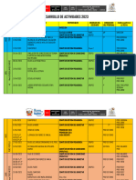 Desarrollo de Actividades 2023