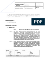 QAD-FBC-001 - Good Manufacturing Practices