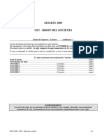 DCG2009 Sujet Droit Societes