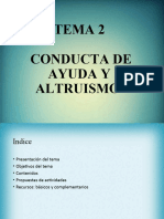 Tema 2. Conducta de Ayuda y Altruismo