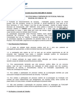 Processo Seletivo Funcamp #149/2023 Edital de Processo Seletivo para A Contratação de Pessoal para O (A) Hospital de Clínicas - HC