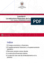 Lección 8 La Estructura Financiera de La Empresa