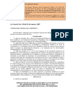 La Gaceta Nro. 58 Del 22 de Marzo, 2007: Considerando