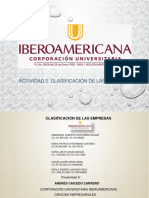 CLASIFICACIÓN DE EMPRESAS. ANÁLISIS FINANCIERO Ibero