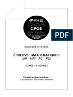 SUJET - Mathématiques (MP-MPI-PC-PSI)