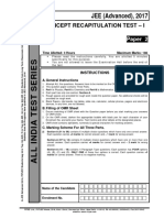 JEE Advanced CRT 1 Paper 2