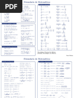 Formulario DIFERENCIAL-INTEGRAL