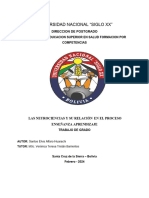 Monografia Neurociencias y Su Relación en El Proceso Enseñanza Aprendizaje-1-2