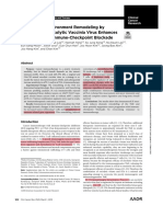 Tumor Microenvironment Remodeling by Intratumoral Oncolytic Vaccinia Virus Enhances The Ef Ficacy of Immune-Checkpoint Blockade