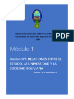 Unidad N°1 Relación Universidad - Sociedad - Estado