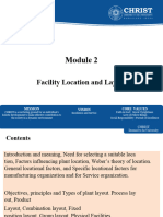 Facility Location and Layout: Mission Vision Core Values