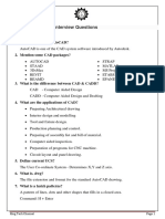 AutoCAD Interview Questions