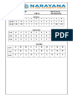 ISR - IIT - STAR CO-SC (MODEL-B) - Jee-Main - CTM-34 - KEY&SOL