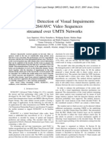 Cross-Layer Detection of Visual Impairments in H.264/AVC Video Sequences Streamed Over UMTS Networks